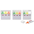 Rectangular Custom Plastic Highlighter Pen - Set of 3